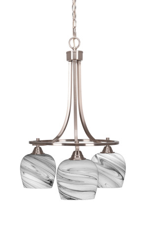Paramount 3 Light Chandelier In Brushed Nickel (3413-BN-4819)