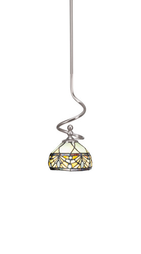 Capri 1 Light Mini Pendant In Brushed Nickel (901-BN-9485)