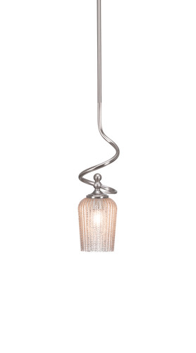 Capri 1 Light Mini Pendant In Brushed Nickel (901-BN-4253)