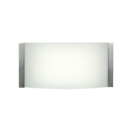 Wave Brushed Steel 1 Light LED Vanity (62296LEDD-BS/OPL)