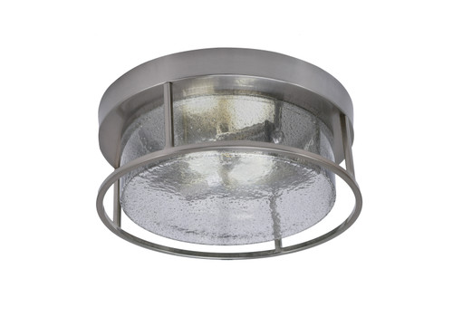 2 Light Flush Mount In Brushed Nickel (812-BN-2)