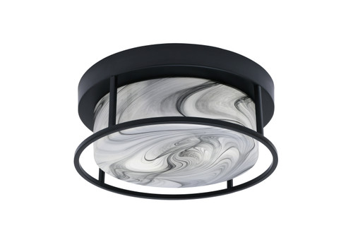 2 Light Flush Mount In Matte Black (812-MB-9)