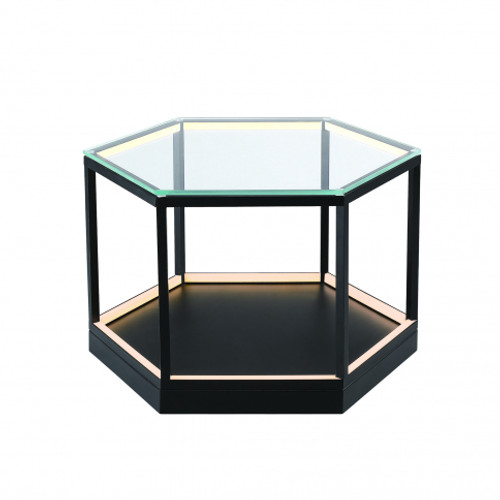 Tavola LED End Table In Black (AD32014)