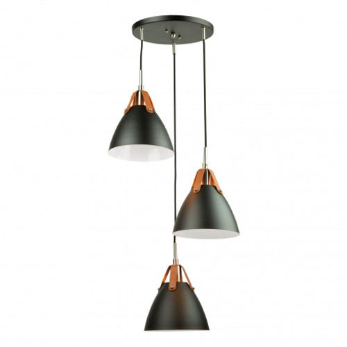 Tote 3 Light Pendant In Black (SC13323BK)