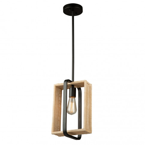 Artcraft Lighting Perris 1 Light Pendant Black (AC11711BK)