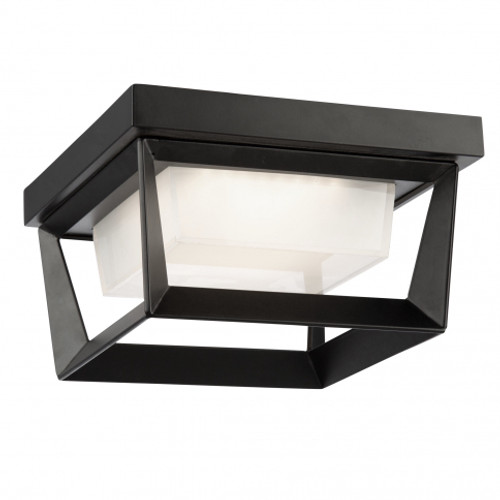 Waterbury LED Outdoor Semi-Flush Mount In Black (AC9186BK)