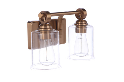 Romero 2 Light Vanity in Satin Brass (56402-SB)