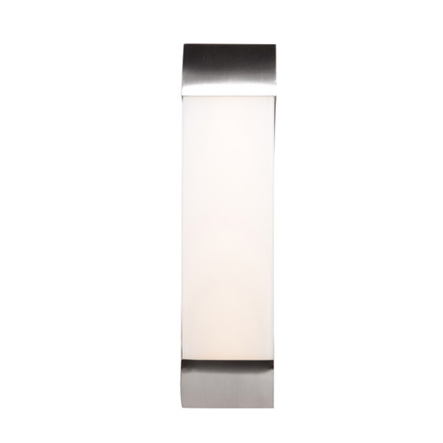 West End Brushed Steel LED Wall Light (62487LEDD-BS/OPL)