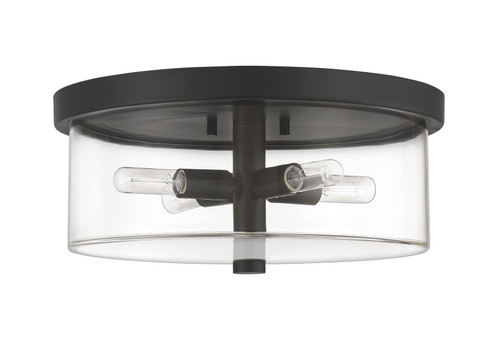 Hailie 4 Light Flushmount in Flat Black (55684-FB)