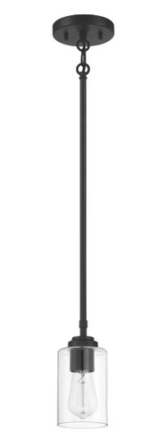 Stowe 1 Light Mini Pendant in Flat Black (56091-FB)