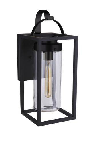 Neo 1 Light Medium Outdoor Wall Lantern in Midnight (ZA4814-MN)