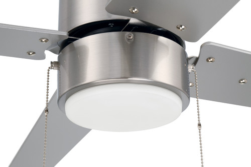 Terie 1 Light 52" Indoor Ceiling Fan In Brushed Polished Nickel (TER52BNK4)