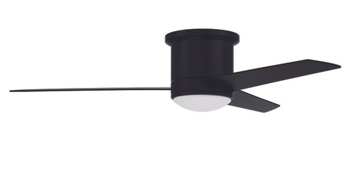 Cole 52" 3-Blade Indoor/Outdoor (Damp) Ceiling Fan in Flat Black w/ Flat Black/Greywood Blades; Light Kit Included (optional) (CLE52FB3)