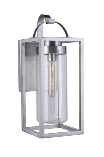 Olsen 1 Light Medium Outdoor Wall Lantern in Midnight (ZA4614-MN)