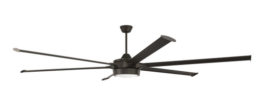 Prost 102" 6-Blade Indoor/Outdoor (Damp) Ceiling Fan in Espresso w/ Espresso Blades; Light Kit Included (optional) (PRT102ESP6)