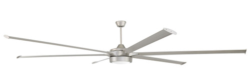 Prost 1 Light 120" Outdoor Ceiling Fan In Painted Nickel (PRT120PN6)