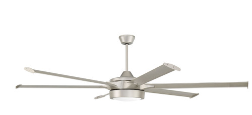 Prost 1 Light 78" Outdoor Ceiling Fan In Painted Nickel (PRT78PN6)