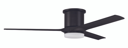 Burke 1 Light 60" Outdoor Ceiling Fan In Flat Black (BRK60FB3)