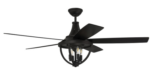 Nash 4 Light 56" Outdoor Ceiling Fan In Flat Black (NSH56FB5)
