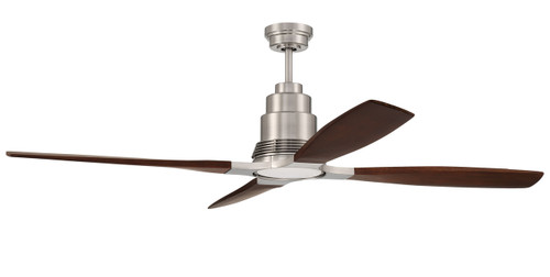 Ricasso 1 Light 60" Indoor Ceiling Fan In Brushed Polished Nickel (RIC60BNK4)