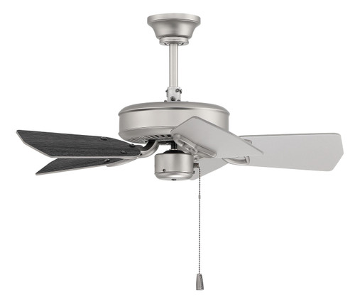 Piccolo 30" Outdoor Ceiling Fan In Brushed Satin Nickel (PI30BN5)