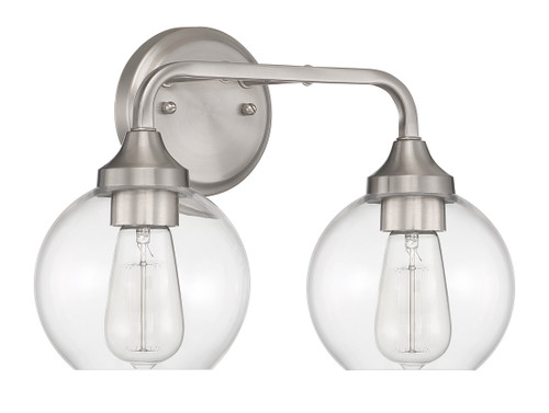 Glenda 2 Light Vanity in Brushed Polished Nickel (56202-BNK)