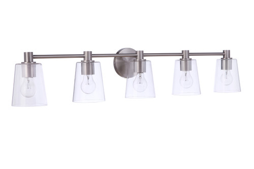 Emilio 5 Light Vanity in Brushed Polished Nickel (12642BNK5)