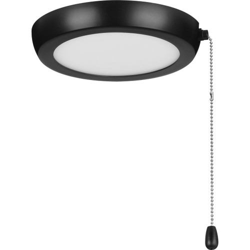 AirPro 7" 1-Light Matte Black Edgelit Transitional Ceiling Fan Light Kit and Opal Shade (P260002-31M-30)