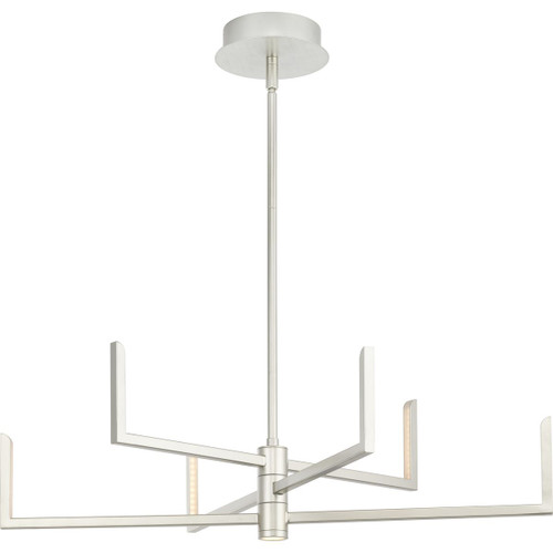 Pivot LED Collection Modern Burnished Nickel Chandelier with Downlight (P400261-186-30)