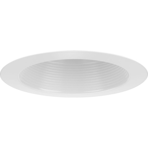 6" Satin White Recessed Splay Baffle Trim for 6" Housing (P806N series) (P806002-028)