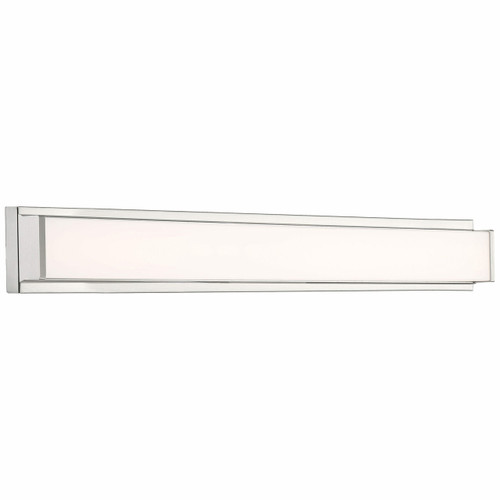 Citi II Brushed Steel LED Vanity (62601LEDD-BS/ACR)