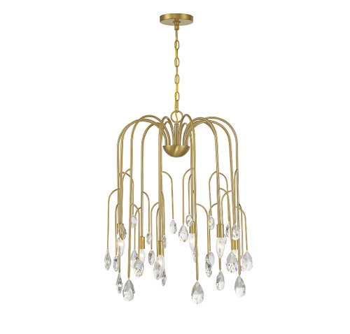 Anholt 6-Light Chandelier in Noble Brass (1-6686-6-127)