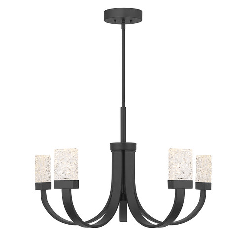 Kahn 6-Light LED Chandelier in Matte Black (1-6620-6-89)