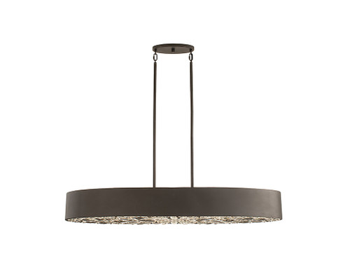 Azores 6-Light Linear Chandelier in Black Cashmere (1-1270-6-50)