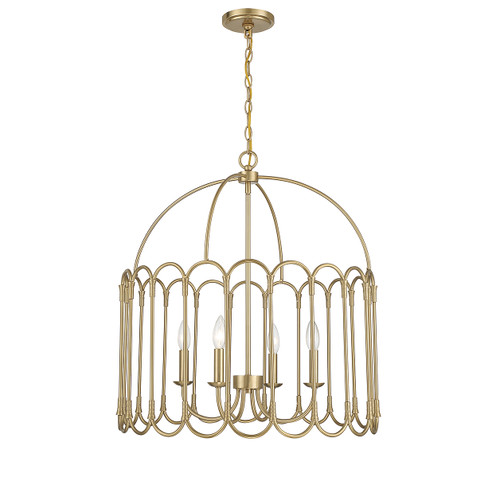 4-Light Pendant in Natural Brass (M7029NB)