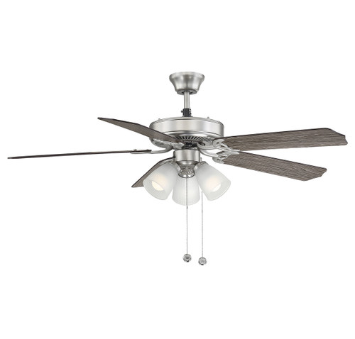 52" 3-Light Ceiling Fan in Brushed Nickel (M2021BNRV)