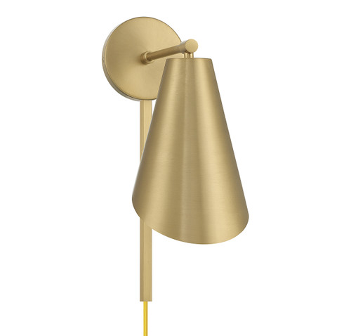 1-Light Wall Sconce in Natural Brass (M90097NB)