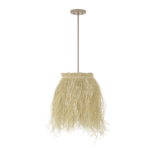 1-Light Pendant in Natural Rattan (M7033NR)