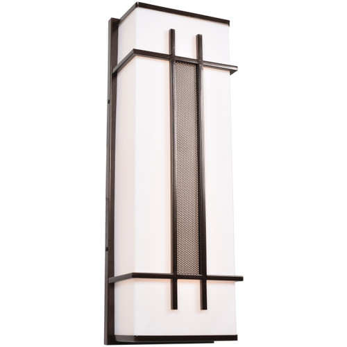 Tuxedo Bronze Outdoor LED Wall Light (20101LEDDMG-BRZ/ACR)