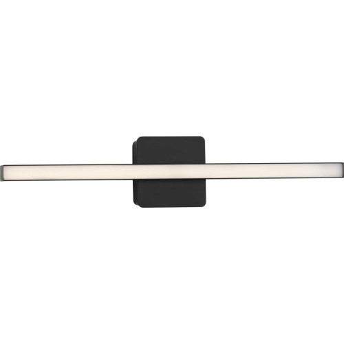 Phase 4 Collection 24 in. Matte Black Medium Modern Integrated 3CCT Integrated LED Linear Vanity Light (P300404-31M-CS)