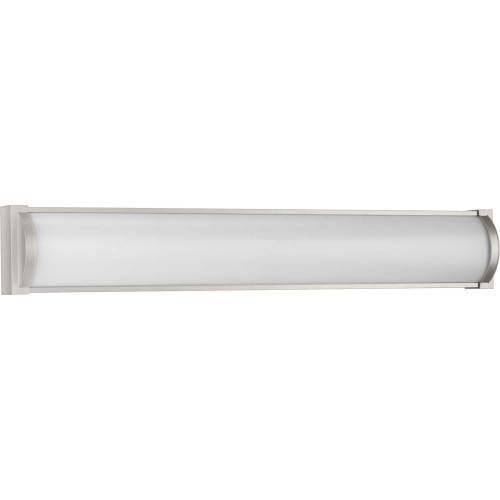 Barril Collection 32 in. Brushed Nickel Large Modern Integrated LED Linear Vanity Light (P300409-009-30)