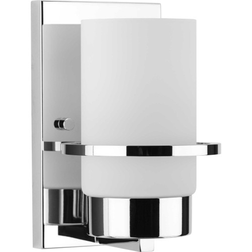 Reiss Collection One-Light Modern Farmhouse Polished Chrome Vanity Light (P300413-015)