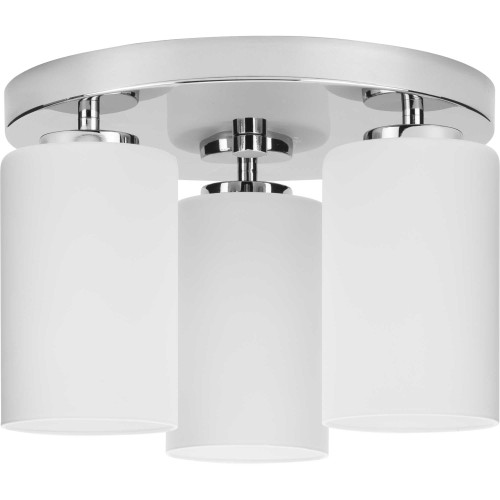 Cofield Collection 12 in. Three-Light Polished Chrome Transitional Flush Mount (P350238-015)