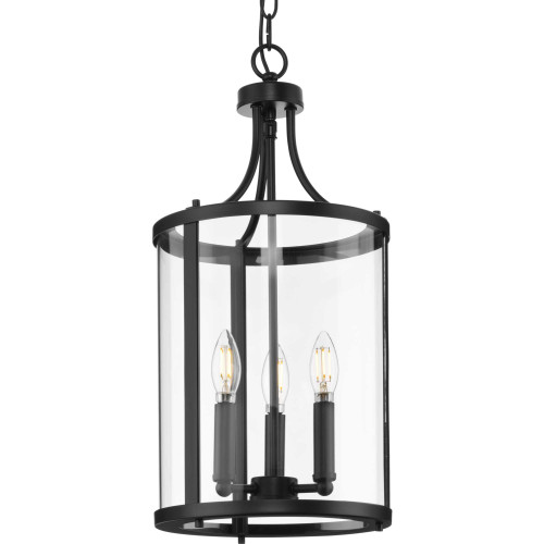 Gilliam Collection Three-Light Matte Black New Traditional Hall & Foyer (P500390-31M)