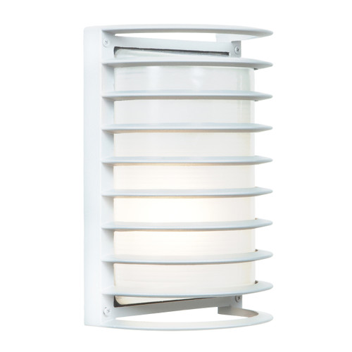 Bermuda White Outdoor LED Wall Light (20010LEDDMG-WH/RFR)