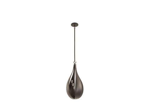 Bali 5-Light Pendant in Black Cashmere (3-4390-5-50)