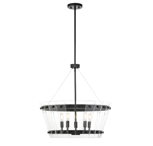 Ventari 5-Light Pendant in Matte Black (7-8857-5-89)