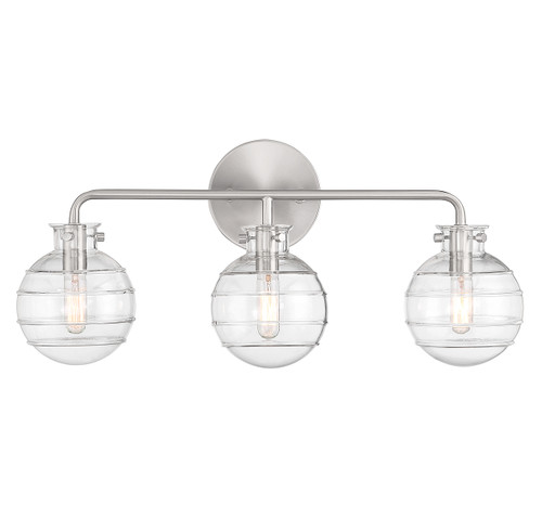 Mason 3-Light Bathroom Vanity Light in Satin Nickel (8-4300-3-SN)