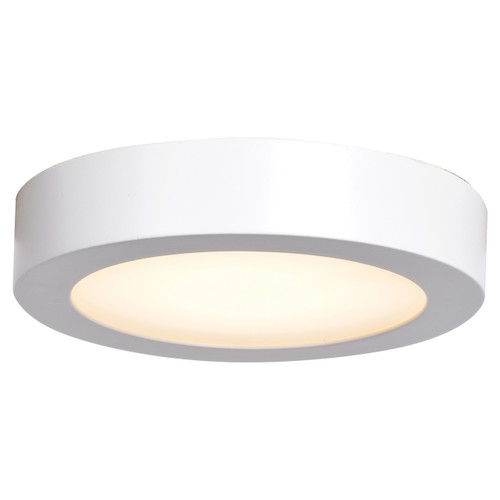 Ulko White Outdoor LED Flush Mount (20791LEDD-WH/ACR)