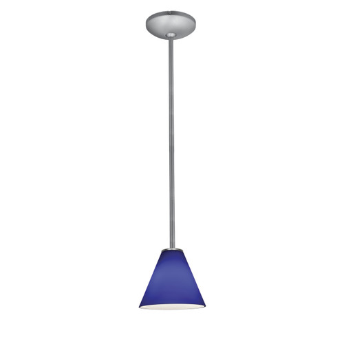 Martini Brushed Steel Pendant (28004-1R-BS/COB)